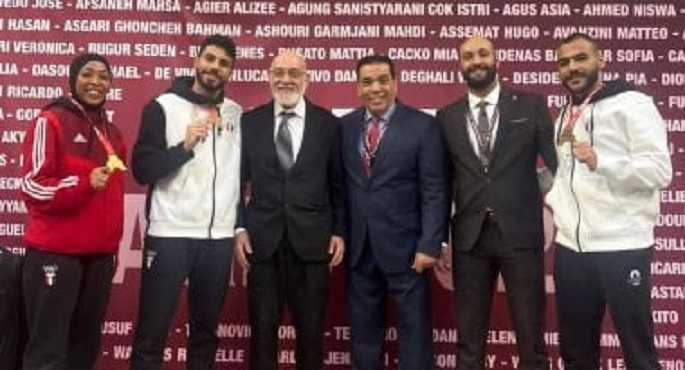 منتخب الكاراتيه يحصد 5 ميداليات في بطولة البريميرليج بفرنسا
