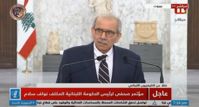 بالفيديو.. نواف سلام: أنا فقط من سيختار الحكومة اللبنانية الجديدة