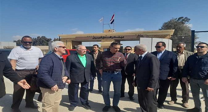وفد من الكونجرس الأمريكى يزور معبر رفح البرى ويثمن الجهود المصرية
