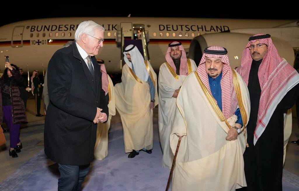 الرئيس الألمانى يصل الرياض في مستهل جولة بالمنطقة تشمل الأردن وتركيا