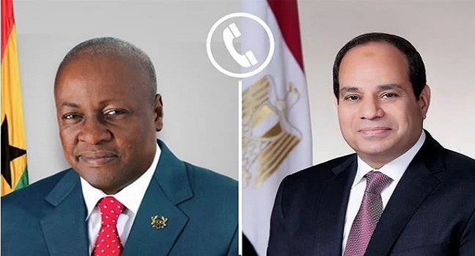 الرئيس السيسى يهنئ هاتفيا نظيره الغانى بمناسبة فوزه فى الانتخابات الرئاسية