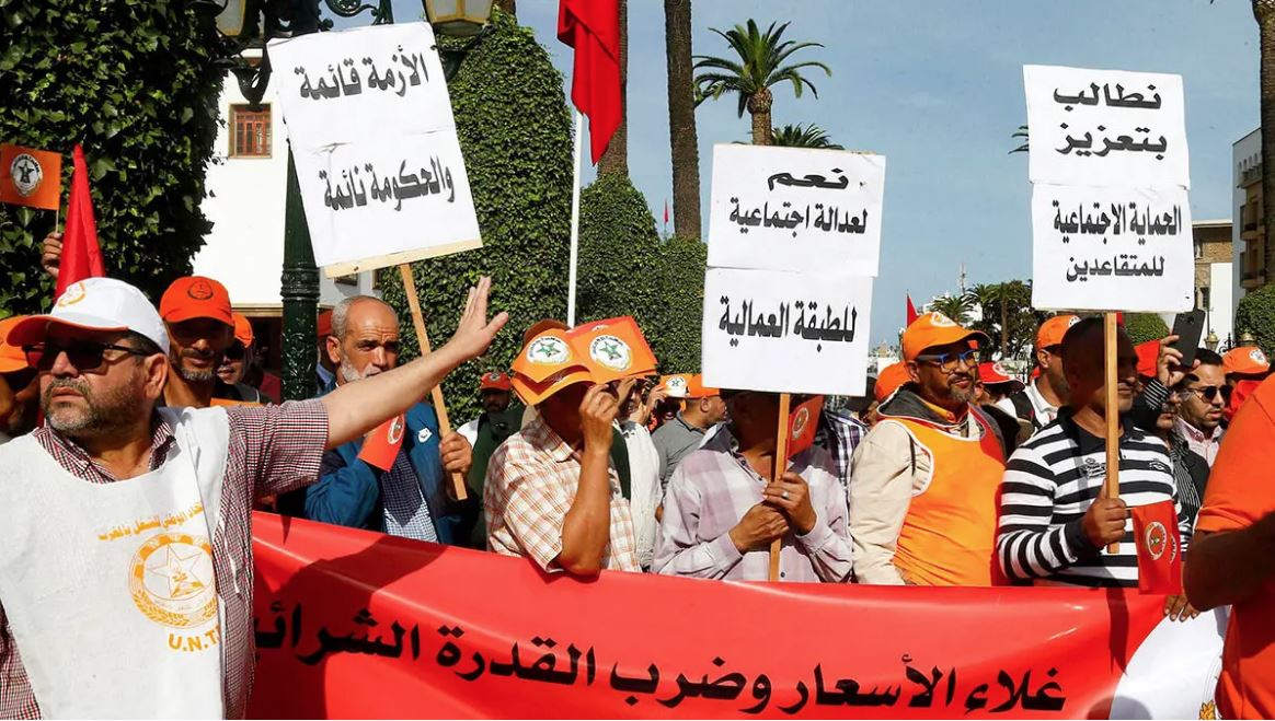 اضراب وطني فى المغرب ضد مشروع قانون الاضراب وتدهور الأوضاع المعيشية