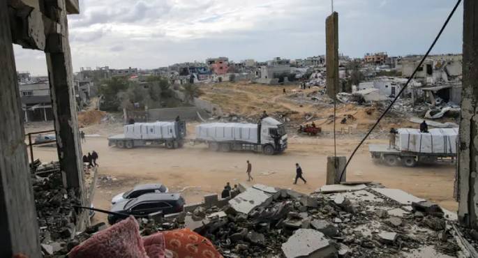 الأمم المتحدة :عبور أكثر من 10 آلاف شاحنة مساعدات إلى غزة منذ سريان وقف إطلاق النار