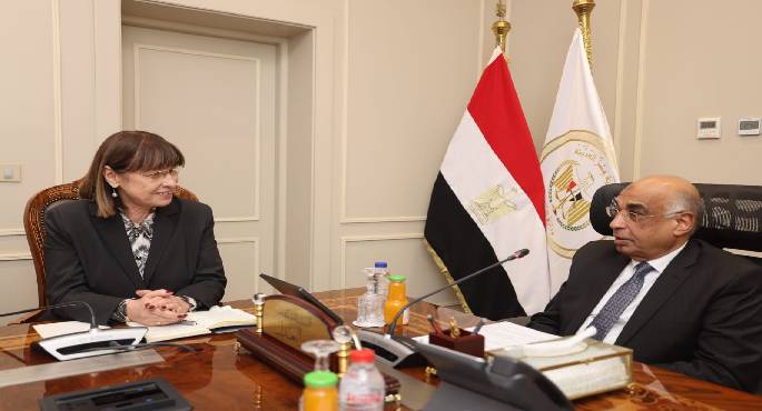 بالصور.. وزير العدل يستقبل المنسق المقيم للأمم المتحدة فى مصر