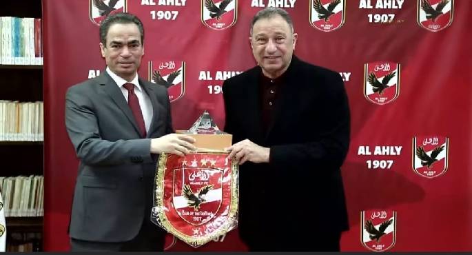 محمود الخطيب يستقبل أحمد المسلمانى وتعاون قريب بين ماسبيرو والأهلى