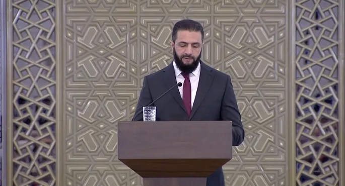 خلال افتتاحه مؤتمر الحوار الوطنى .. الشرع يشدد على وحدة سوريا وحصر السلاح بيد الدولة