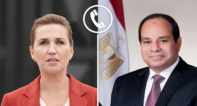 الرئيس السيسى ورئيسة وزراء الدنمارك يؤكدان ضرورة التنفيذ الكامل لإتفاق وقف إطلاق النار فى قطاع غزة