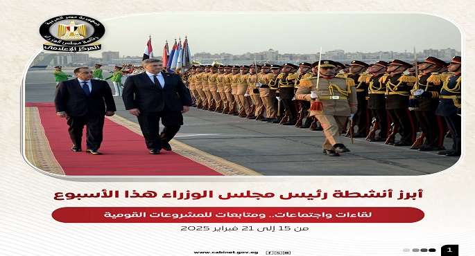 بالإنفوجراف.. أبرز أنشطة رئيس مجلس الوزراء هذا الأسبوع