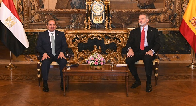 بالصور.. مصر وإسبانيا تؤكدان فى بيان مشترك رفضهما أى محاولات لتهجير الفلسطينيين