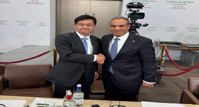 وزير الخارجية يلتقى النائب البرلماني لوزير خارجية اليابان فى باريس