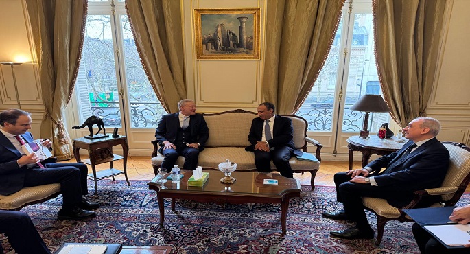 بالصور.. وزير الخارجية يؤكد لنظيره اللبنانى استعداد مصر لتقديم كافة أشكال الدعم للبنان الشقيق