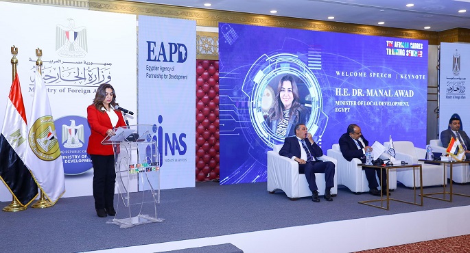 بالصور .. وزيرة التنمية المحلية تفتتح الدورة التدريبية الرابعة لـ26 من الكوادر الإفريقية