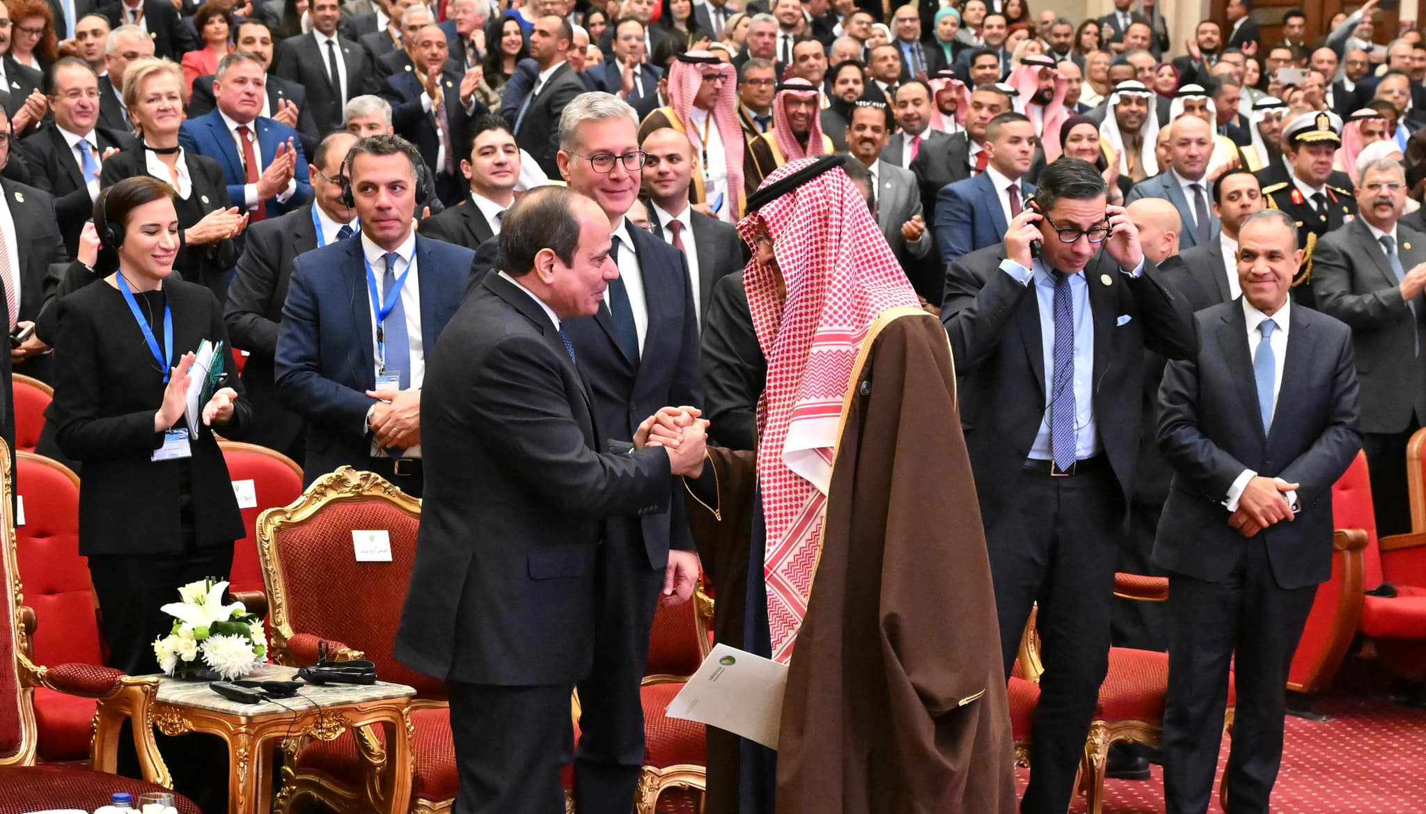 الرئيس السيسى يثمن دعم الأشقاء السعوديين فى ظل الظروف التى تمر بها المنطقة