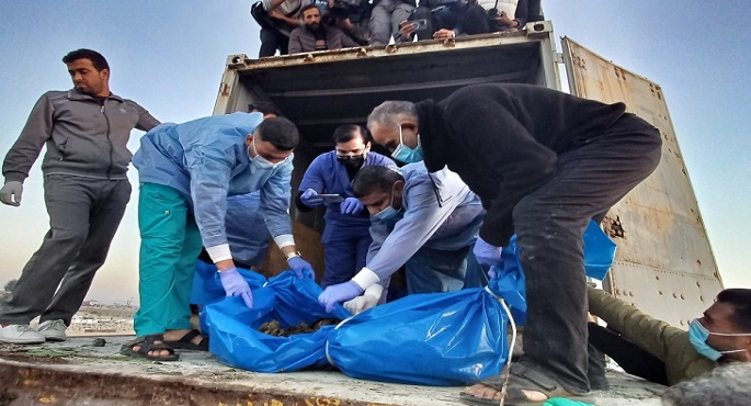 انتشال جثامين 20 شهيدًا فلسطينيًا شمال قطاع غزة