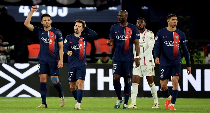 باريس سان جيرمان يواجه أولمبيك ليون فى صراع القمة بالدوري الفرنسي
