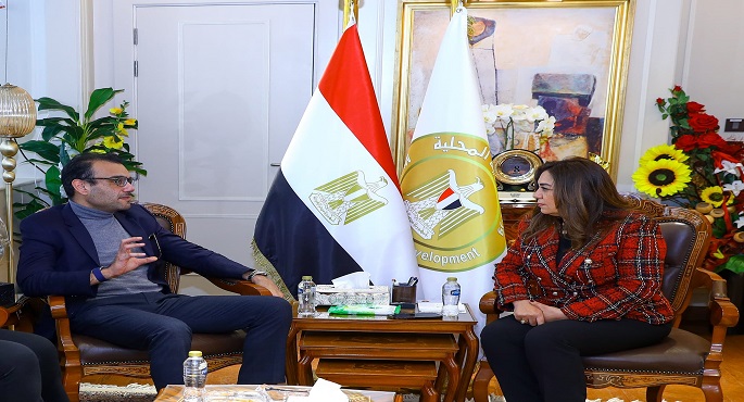 وزيرة التنمية المحلية تبحث أوجه التعاون مع الرئيس التنفيذى لبنك الطعام المصرى