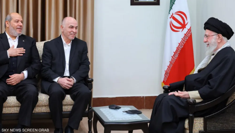خامنئى يلتقى كبار قادة حركة حماس فى طهران
