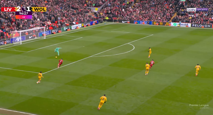 ليفربول يستعيد انتصاراته في الدورى الإنجليزى بالفوز على ولفرهامبتون 2-1