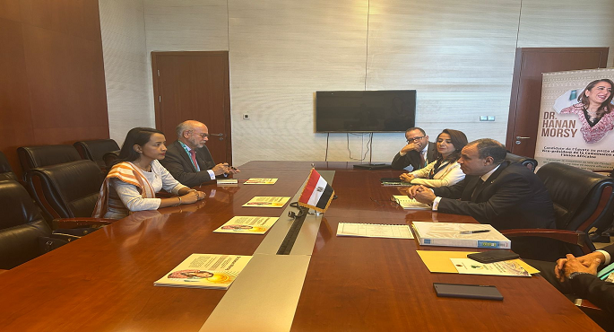 بالصور.. وزير الخارجية والهجرة يلتقى وزيرة خارجية مدغشقر