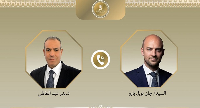 وزير الخارجية يستعرض مع نظيره الفرنسى هاتفياً الخطة الشاملة التى تبلورها مصر لإعمار غزة