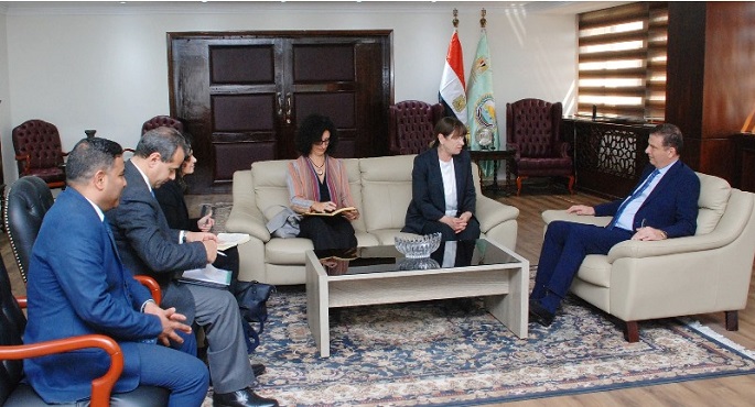 وزير الزراعة يبحث مع مسئولة دولية تعزيز التعاون مع وكالات الأمم المتحدة