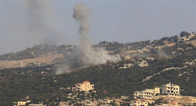 قذيفة مدفعية إسرائيلية تستهدف أطراف بلدة شبعا فى جنوب لبنان