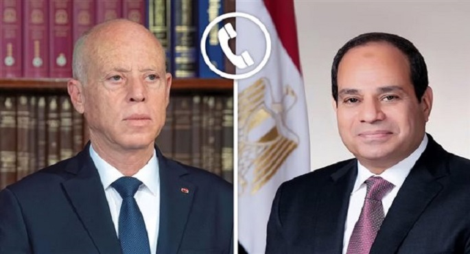 الرئيس السيسى يتلقى اتصالًا هاتفيًا من نظيره التونسى