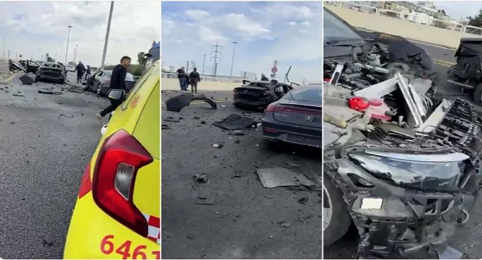 انفجار سيارة فى تل أبيب والشرطة تحقق فى الحادث