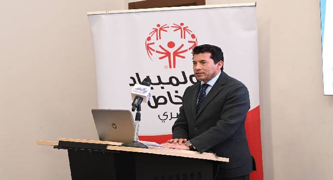 وزيرا الرياضة والتضامن يشهدان المؤتمر الصحفى للبعثة المصرية المشاركة فى الألعاب العالمية