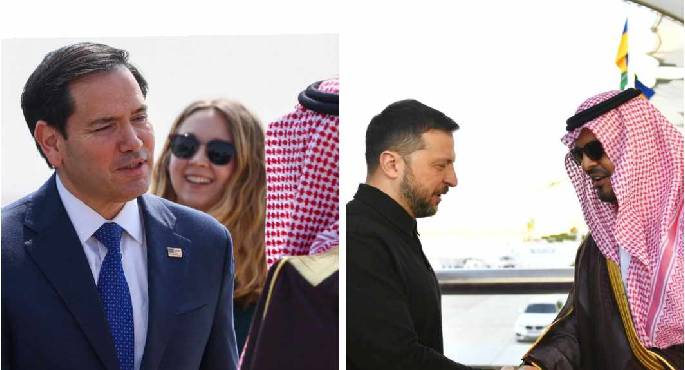 زيلينسكى وروبيو فى السعودية عشية محادثات أمريكية أوكرانية