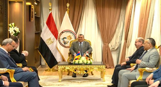 وزير الإنتاج الحربى يستقبل السفير الأرمينى لبحث أوجه التعاون فى مجالات التصنيع