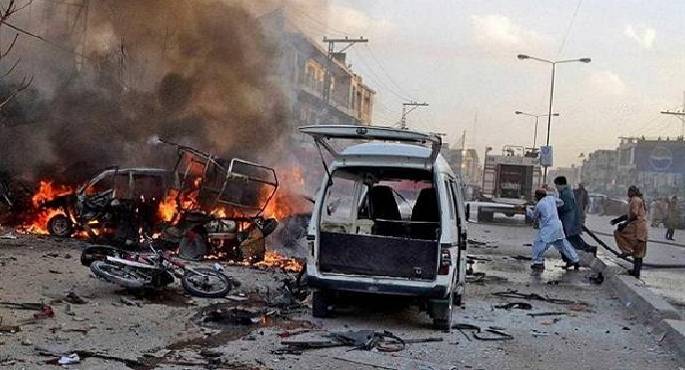 إصابة 17 شخصا فى انفجار قرب سيارة للشرطة جنوب غربى باكستان
