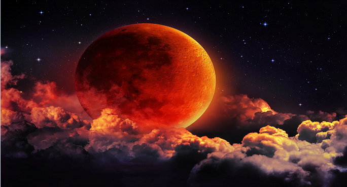 اليوم ظهور القمر الدموى.. أول خسوف كلى للقمر فى رمضان 2025