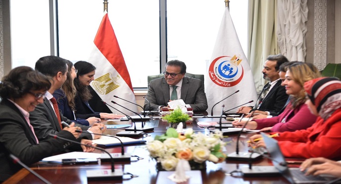 وزير الصحة يبحث مع ممثل اليونيسيف تعزيز التعاون فى الرعاية الصحية والتغذية والصحة النفسية