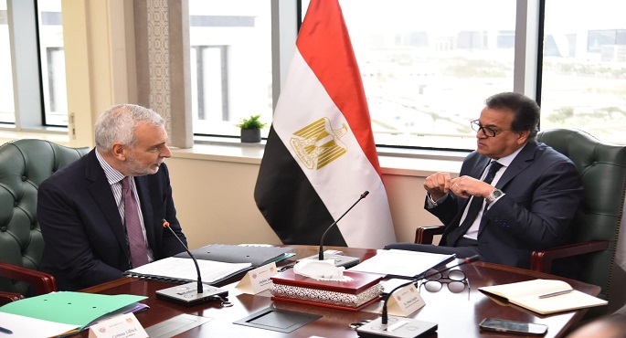 وزير الصحة يستقبل وفد الاتحاد الأوروبى لبحث تعزيز التعاون واستدامة الجهود الإغاثية فى غزة