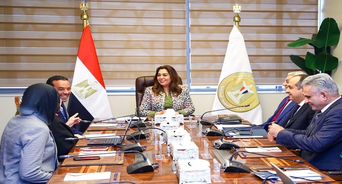 وزيرة التنمية المحلية تتابع مع وفد برنامج الأمم المتحدة للمستوطنات البشرية ملفات التعاون المشترك