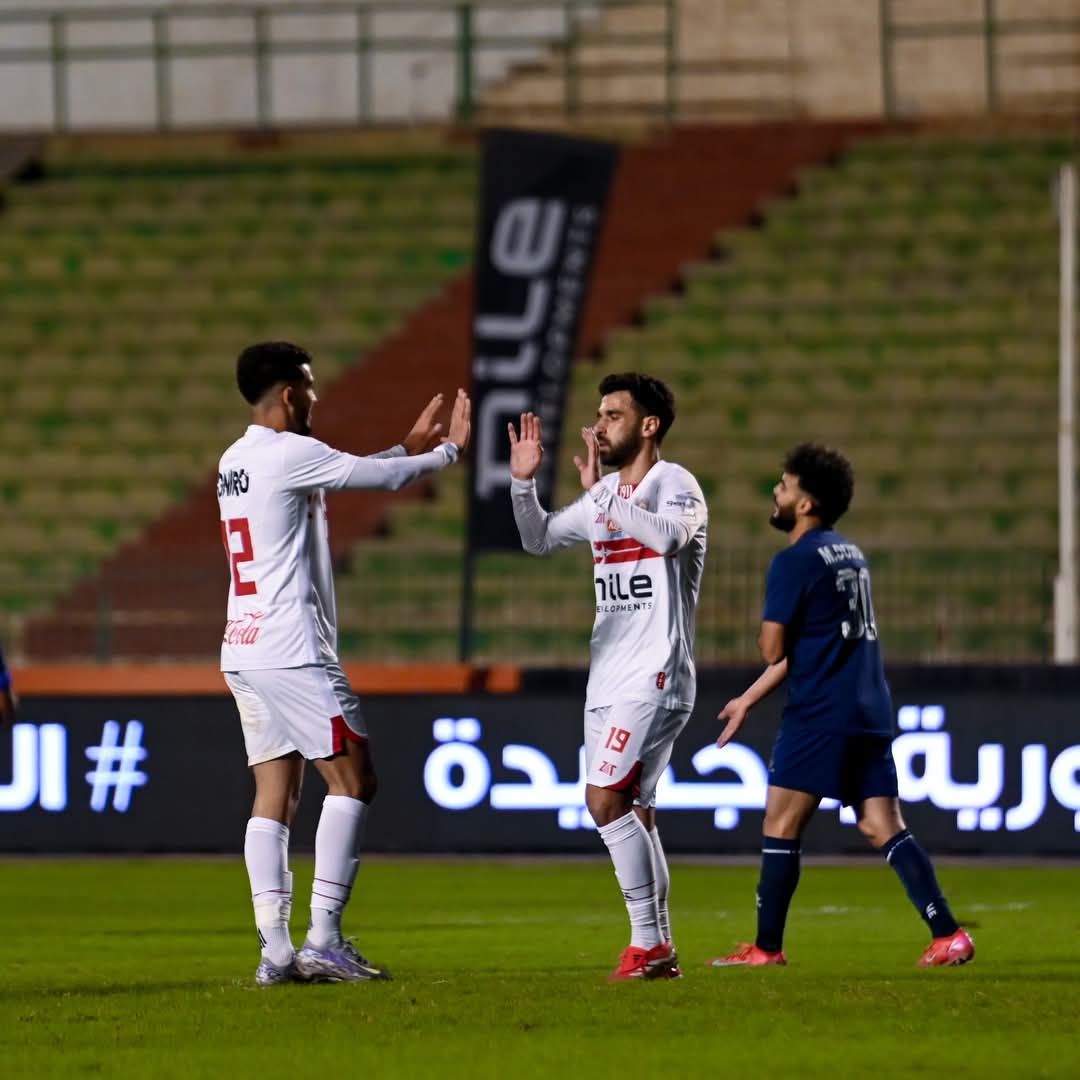 الزمالك يهزم إنبى بثلاثية ويستعيد المركز الثالث 