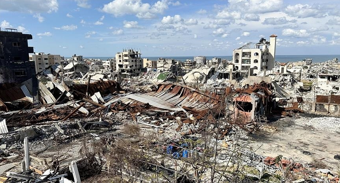 استشهاد فلسطينى فى قصف الاحتلال الإسرائيلى تجمعا للفلسطينيين وسط قطاع غزة