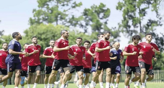 الأهلى يواصل تدريباته اليوم استعدادا لمواجهة الهلال فى دورى الأبطال