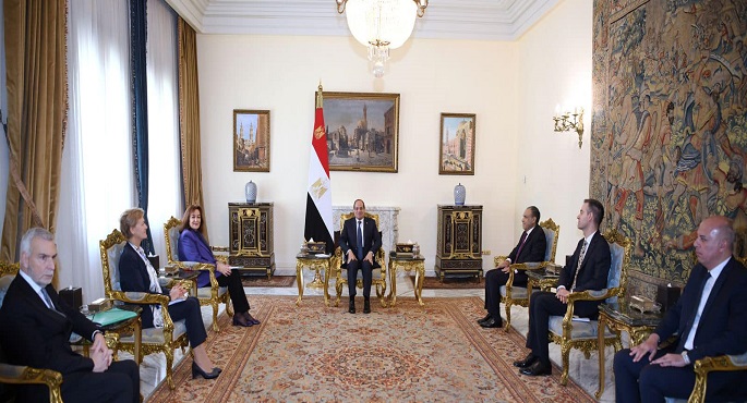 الرئيس السيسى يبحث ملف الهجرة مع مفوضة الإتحاد الأوروبى لشؤون المتوسط
