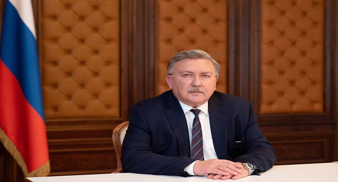 السفير الروسى لدى المنظمات الدولية يبحث مع جروسى ملف إيران النووى
