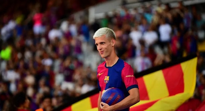 برشلونة يعلن غياب دانى أولمو لمدة 3 أسابيع بسبب الإصابة