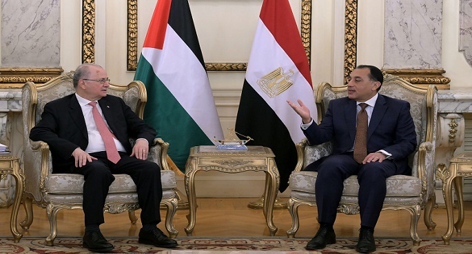 بالصور.. رئيس الوزراء يستعرض مع نظيره الفلسطينى ملامح خطة مصر للتعافى المبكر وإعادة إعمار غزة