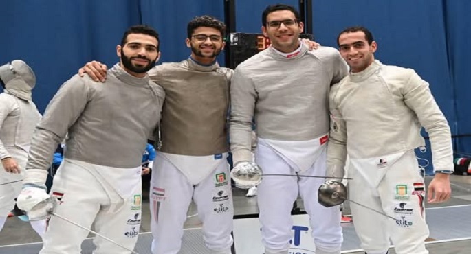 مصر تحقق إنجازًا تاريخيًا وتفوز بذهبية الفرق بكأس العالم لسلاح السيف للرجال بالمجر