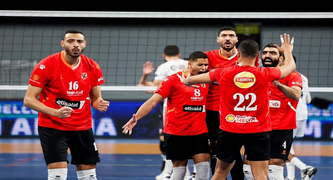 الأهلي يواجه بتروجت الليلة فى أولى مواجهات نهائى دورى الكرة الطائرة رجال
