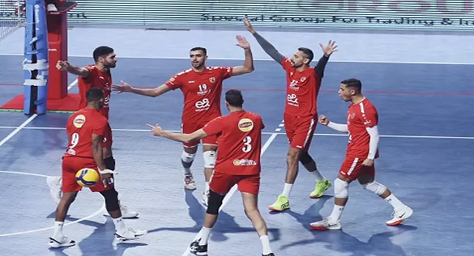 الأهلى يتوج بلقب دورى الكرة الطائرة رجال للمرة 35 فى تاريخه