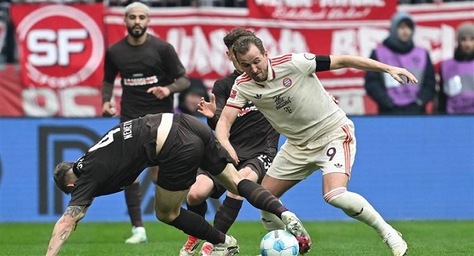 فوز بايرن ميونيخ على سانت باولى 3-2 فى الدورى الألمانى لكرة القدم