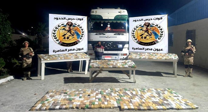 بالفيديو والصور.. قوات حرس الحدود تواصل نجاحاتها فى إحباط محاولات التهريب على مختلف الاتجاهات الإستراتيجية للدولة