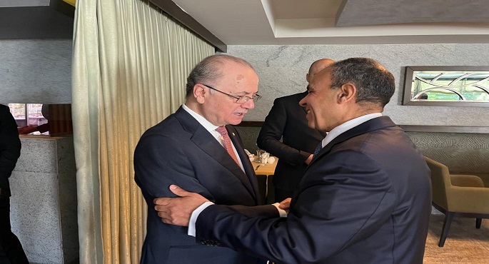 بالصور.. على هامش منتدى أنطاليا .. وزير الخارجية يلتقى نظيره الفلسطينى لبحث تثبيت وقف اطلاق النار