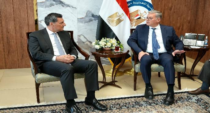 وزير البترول يستقبل رئيس شركة أنرجين اليونانية لبحث أوجه التعاون المشترك